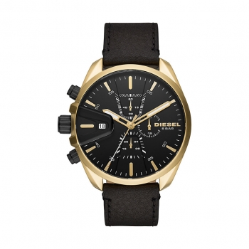 Diesel DZ4516 Herrenuhr Quarz Lederband Chronograph