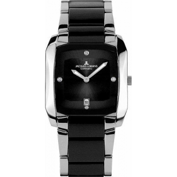 Jacques Lemans 1-1628C Damenuhr Quarz Keramik Saphirglas