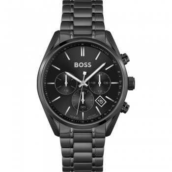 Hugo Boss 1513960 Herrenuhr Quarz Chronograph Black