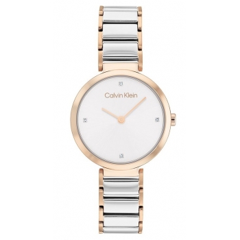 Calvin Klein 25200139 Damenuhr Quarz Rosévergoldet