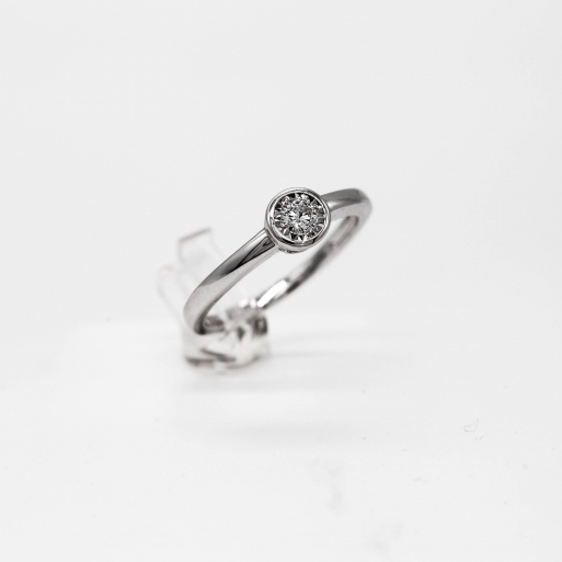 Verlobungsring Weißgold 585 mit Brillant 0,15 CT Wesselton SI Verlobungsring Weißgold 585 mit Brillant 0,15 CT Wesselton SI