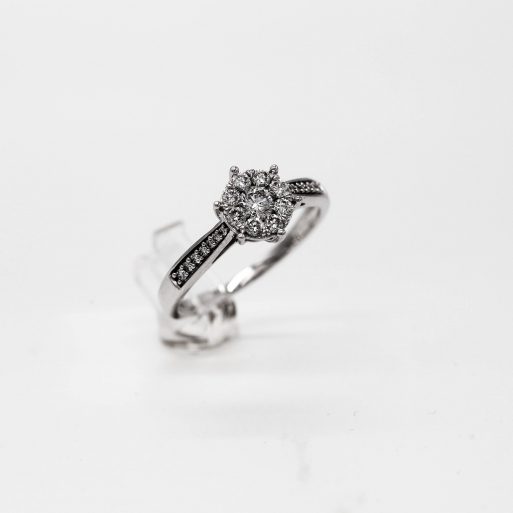 Verlobungsring Weißgold 585 mit Brillanten 0,50 CT Top Wesselton Verlobungsring Weißgold 585 mit Brillanten 0,50 CT Top Wesselton