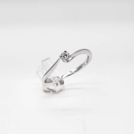 Verlobungsring Weißgold 585 mit Brillanten 0,05 CT Wesselton SI Verlobungsring Weißgold 585 mit Brillanten 0,05 CT Wesselton SI