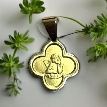 Taufanhänger Kreuz Taufgeschenk Gelbgold 585
