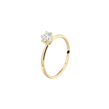 Verlobungsring Gelbgold 585 Synthetischer Brillant 0,50ct SI1 Xenox XGLD2123G