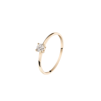Verlobungsring Gelbgold 585 Synthetischer Brillant 0,20ct GSI1 Xenox XGLD2021G