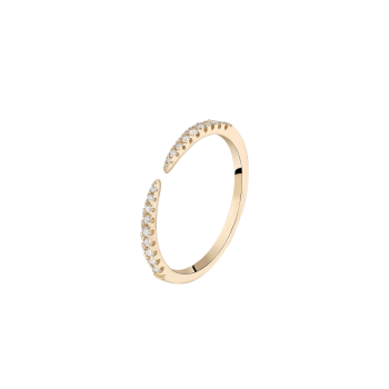 Verlobungsring Gelbgold 585 Synthetischer Brillant 0,13ct GSI1 Xenox XGLD2047G