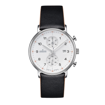 Junghans Form C 414771.00 Herrenuhr Klassisch Quarz Chronoscope Saphirglas