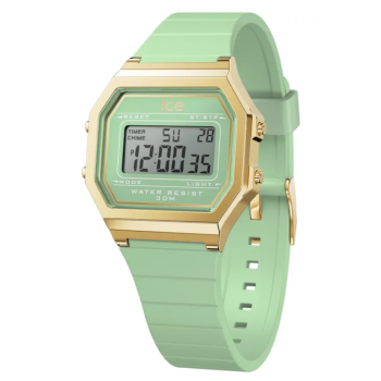 Ice Watch 022060 Damenuhr digital Retro Gold Green