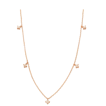 Xenox XS2036R Halskette Roségold Zirkonia 925 Silber