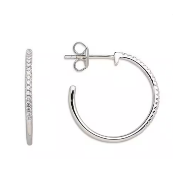 Xenox XS3524 Creolen Classic 925 Silber Zirkonia