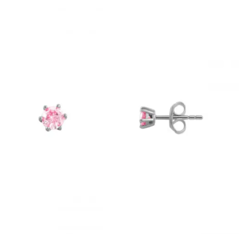 Xenox XS6017 Ohrstecker 925 Silber Zirkonia Rosa