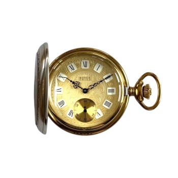 Taschenuhr Royce 3349902 Handaufzug Altversilbert mit Deckel