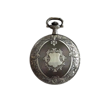 Taschenuhr Royce Swiss 4322002 Quarz Altversilbert mit Deckel