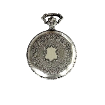 Taschenuhr Royce Swiss 4319931 Quarz Altversilbert mit Deckel