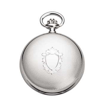 Taschenuhr Regent P-730 verchromt Savonette Quarz