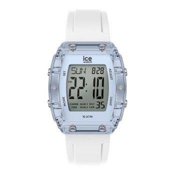 Ice Watch 024567 Damenuhr boliday White Clear Blue Silver Small