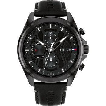 Tommy Hilfiger 1710654 Herrenuhr Quarz Multifunktion Black
