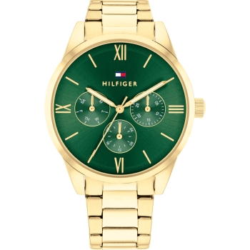 Tommy Hilfiger 1782746 Damenuhr Quarz Multifunktion gold green