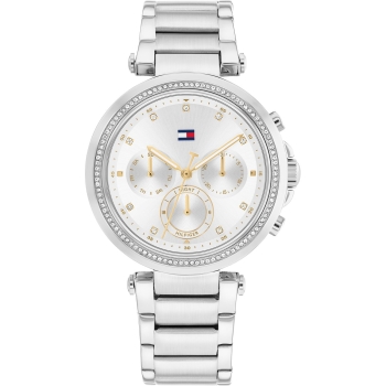 Tommy Hilfiger 1782701 Damenuhr Quarz Multifunktion mit Steinen