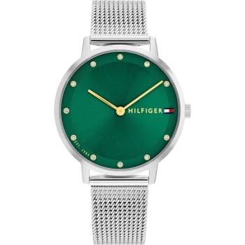 Tommy Hilfiger 1782762 Damenuhr Milanaise Quarz green