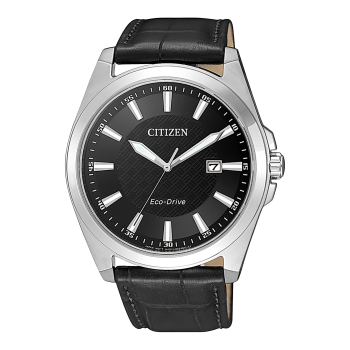 Citizen Eco Drive BM7108-14E Herrenuhr Solar Lederband schwarz