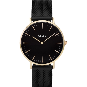 Cluse CW0101201008 Damenuhr Boho Chic Gold Black Mesh