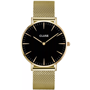 Cluse CW0101201014 Boho Chic Damenuhr Mesh Black Gold Colour