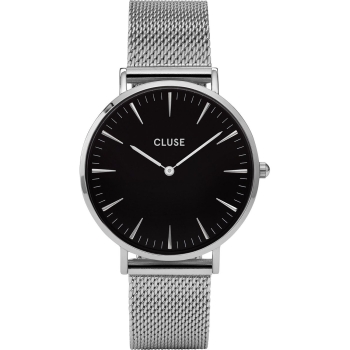 Cluse CW0101201004 Boho Chic Watch Mesh Black Silver Colour