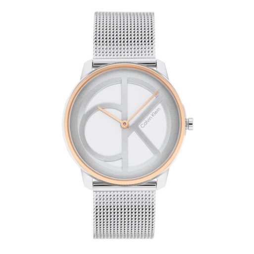 Calvin Klein 25200033 Damenuhr Iconic Mesh Silver Roségold Calvin Klein 25200033 Damenuhr Iconic Mesh Silver Roségold