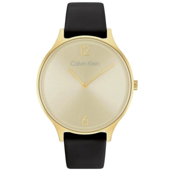 Calvin Klein 25200008 Damenuhr Timeless Gold Black