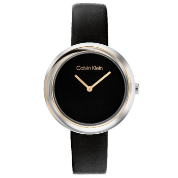 Calvin Klein 25200093 Damenuhr Twisted Bezel Gold Silver