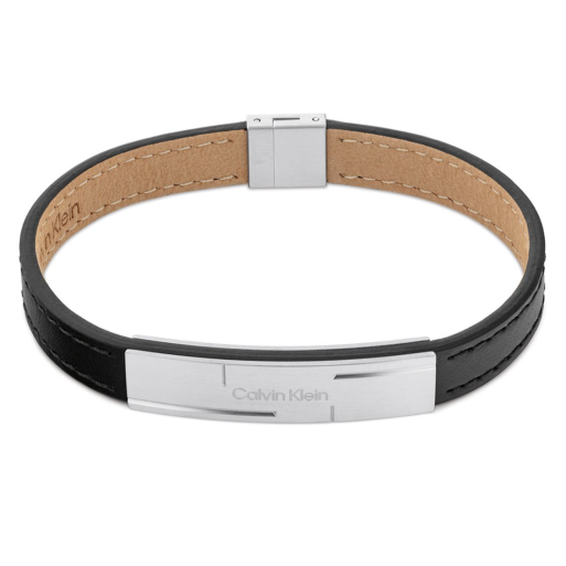 Calvin Klein 35000056 Lederarmband Black Steel Calvin Klein 35000056 Lederarmband Black Steel