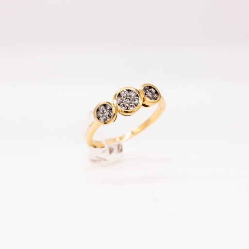 Verlobungsring Gelbgold 585 mit Brillanten 0,50 CT Wesselton Pique Verlobungsring Gelbgold 585 mit Brillanten 0,50 CT Wesselton Pique