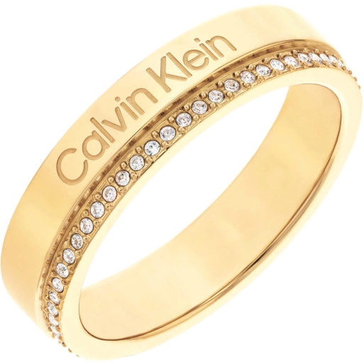 Calvin Klein 35000201D Damenring Vergoldet mit Zirkonia Größe 56 Calvin Klein 35000201D Damenring Vergoldet mit Zirkonia Größe 56