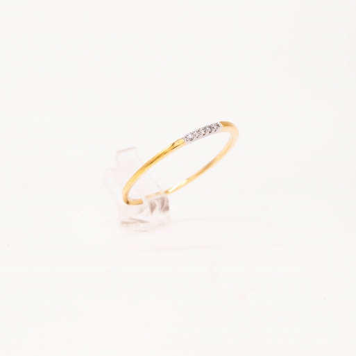 Verlobungsring Gelbgold 585 mit Brillanten 0,03 CT Wesselton SI Verlobungsring Gelbgold 585 mit Brillanten 0,03 CT Wesselton SI