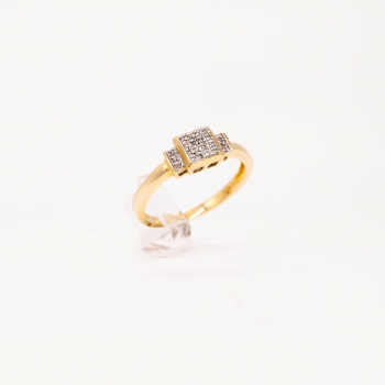 Verlobungsring Gelbgold 585 mit Brillanten 0,07 CT Wesselton Pique
