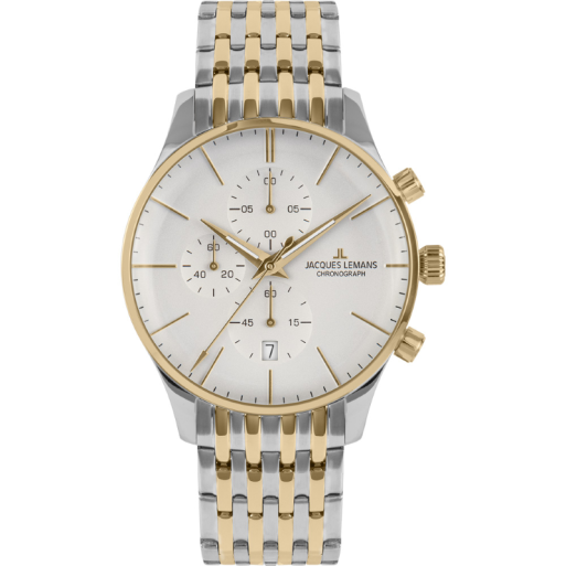 Jacques Lemans 1-2163J Herrenuhr Chronograph Bicolor Jacques Lemans 1-2163J Herrenuhr Chronograph Bicolor