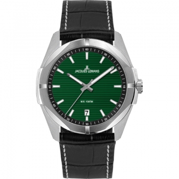Jacques Lemans 1-2176F Herrenuhr Green