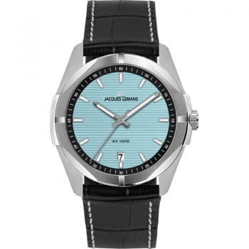 Jacques Lemans 1-2176D  Herrenuhr Light Blue