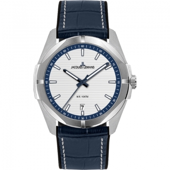 Jacques Lemans  1-2176B  Herrenuhr White Blue