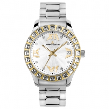 Jacques Lemans 1-1517.2ZA Rome Damenuhr Swarovski Elements