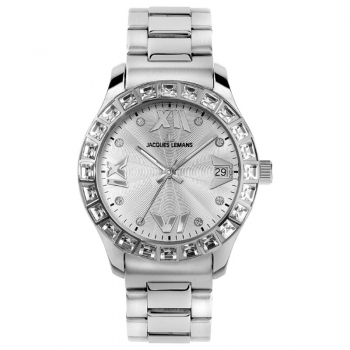 Jacques Lemans 1-1517.2B Rome Damenuhr Swarovski Elements