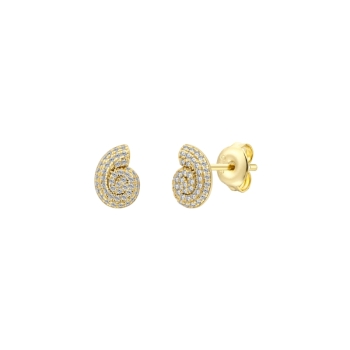 Xenox XS91777G Ohrstecker 925 Sterling Silver Zirkonia vergoldet
