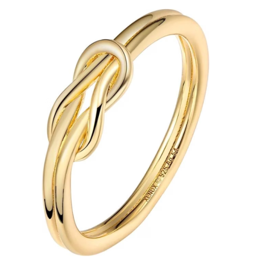 Xenox XS91474G Damenring 925 Sterling Silver vergoldet
