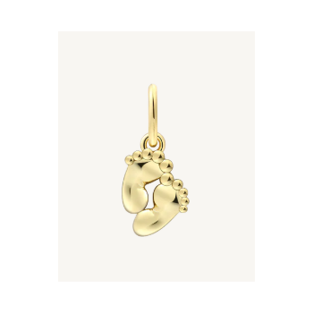 Xenox XS10500G Charm Anhänger Babyfüße 925 Sterling Silver vergoldet