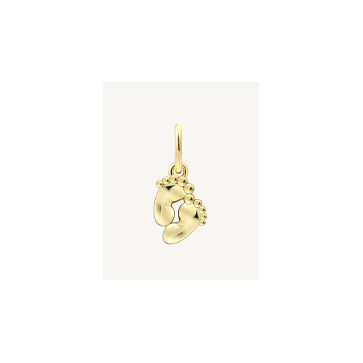 Xenox XS10500G Charm Anhänger Babyfüße 925 Sterling Silver vergoldet