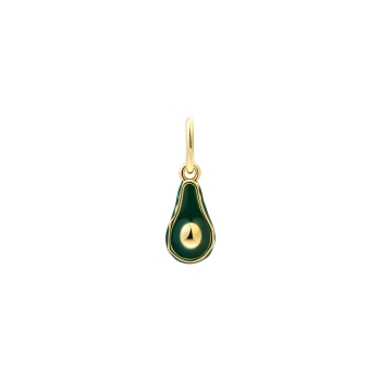 Xenox XS10508G Charm Anhänger Avocado 925 Sterling Silver vergoldet