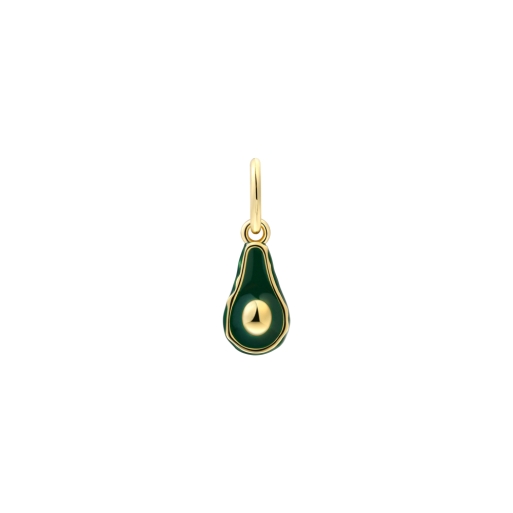 Xenox XS10508G Charm Anhänger Avocado 925 Sterling Silver vergoldet