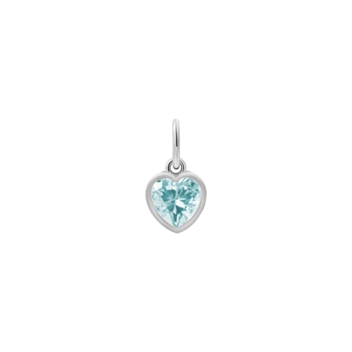 Xenox XS10512 Charm Anhänger Herz blau 925 Sterling Silver Zirkonia